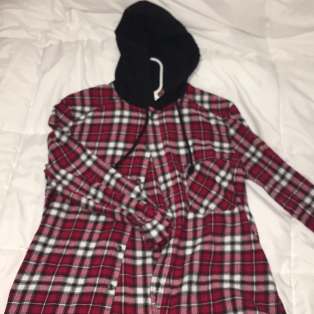 FLANNEL W HOOD (never worn)
